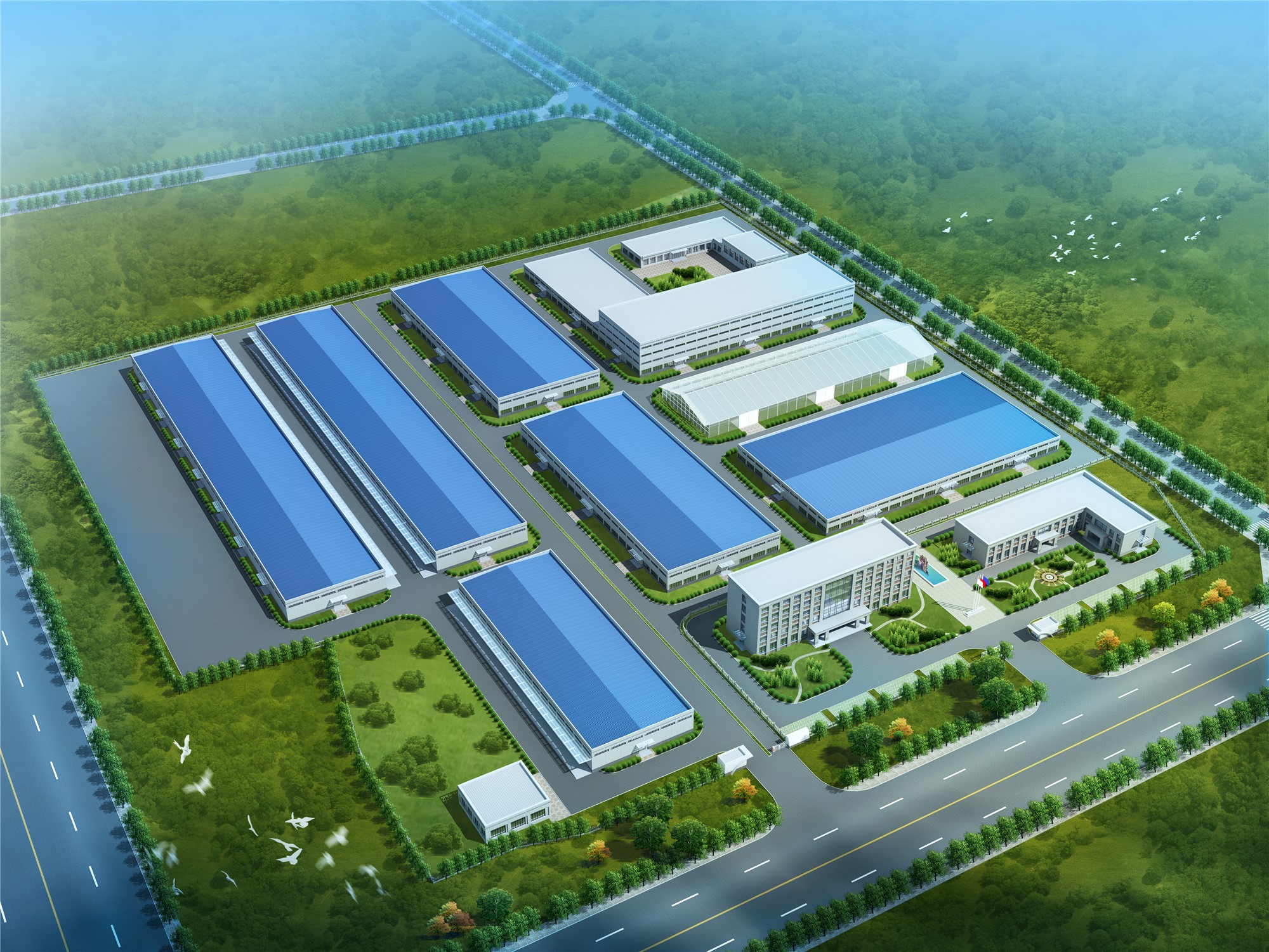 陜西天谷年產8000噸中藥材加工與物流體系建設項目廠區